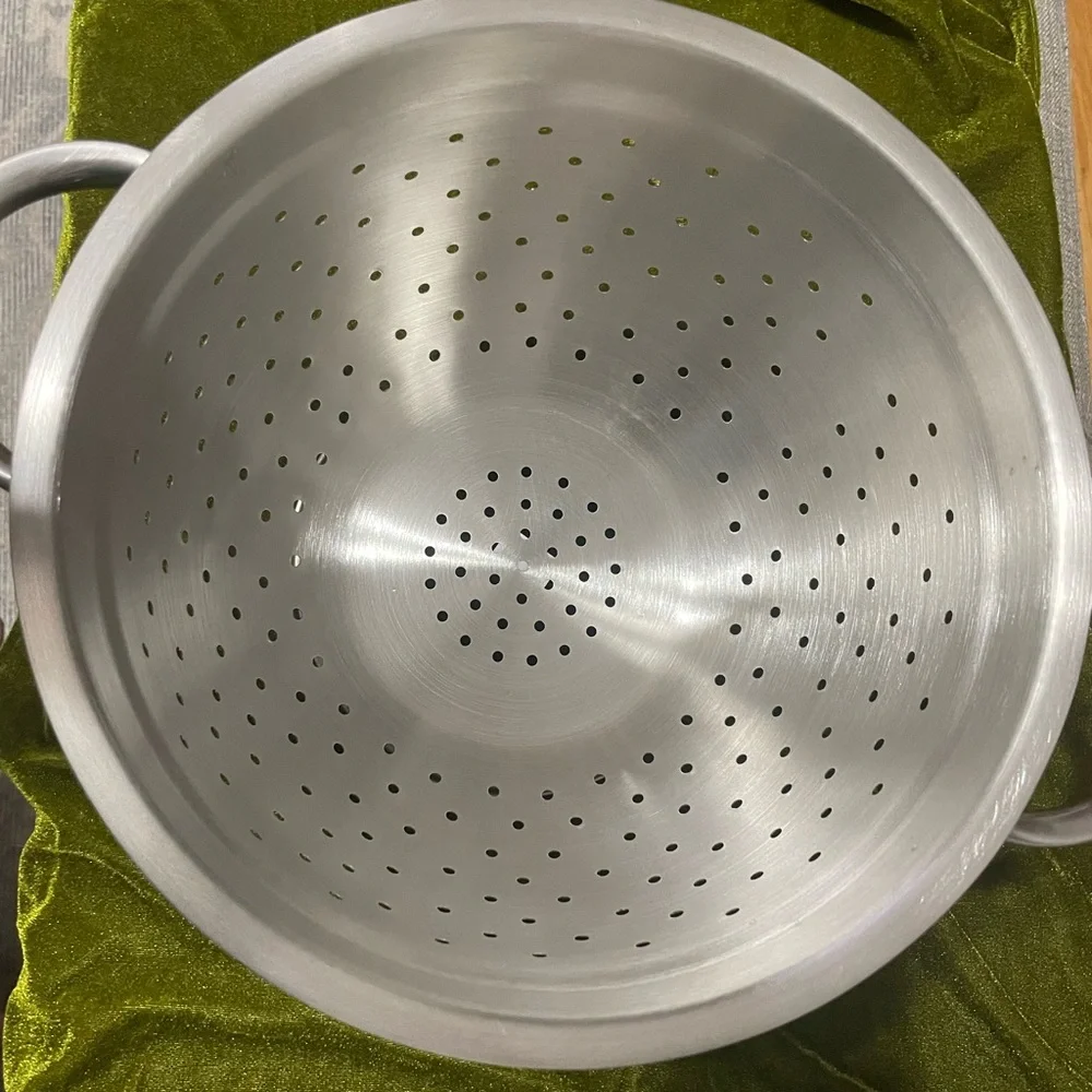 Crate&Barrel Silver Colander